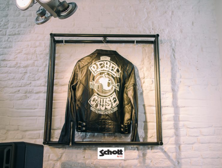 Blouson cuir schott perso